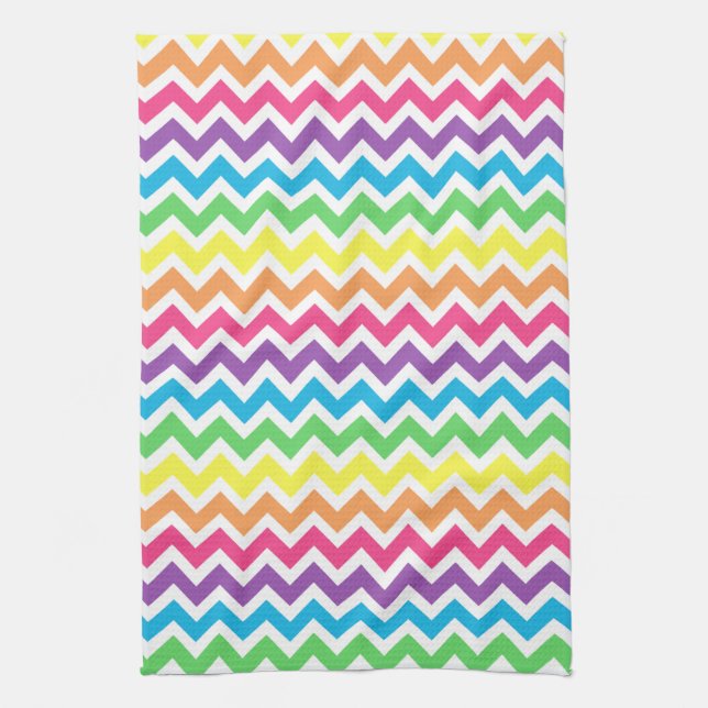 Rainbow Chevron Towel (Vertical)