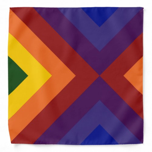 Rainbow Chevrons Bandana