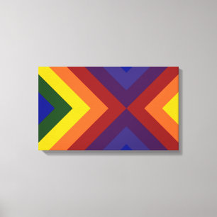 Rainbow Chevrons Canvas Print