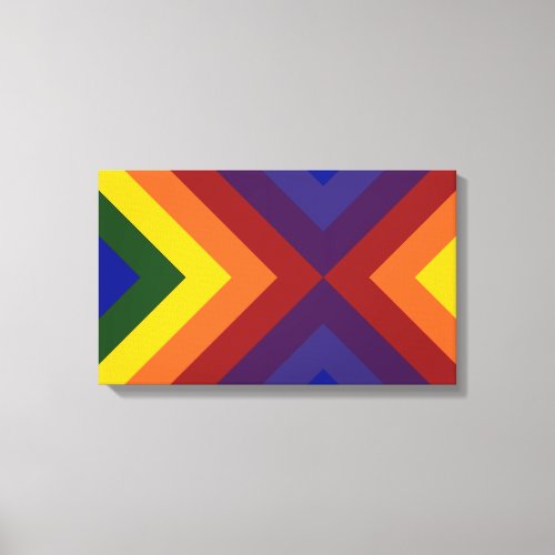 Rainbow Chevrons Canvas Print