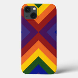 Rainbow Chevrons iPhone 13 Case