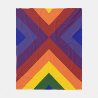 Rainbow Chevrons Fleece Blanket