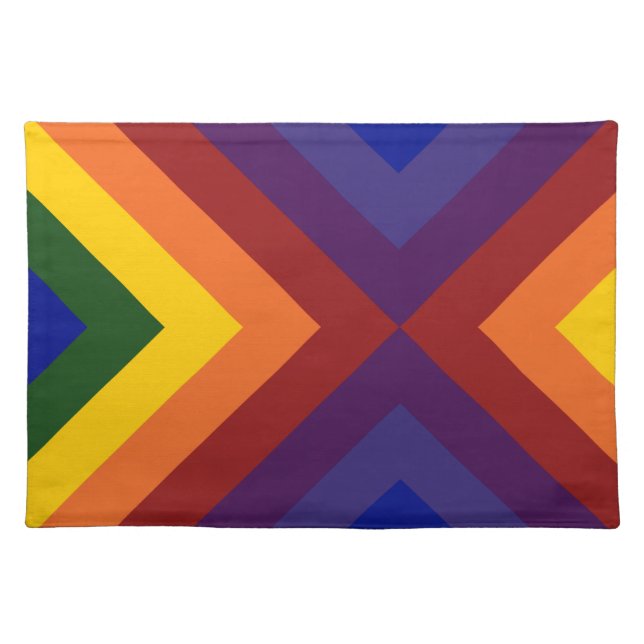 Rainbow Chevrons Placemat (Front)
