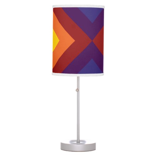 Rainbow Chevrons Table Lamp