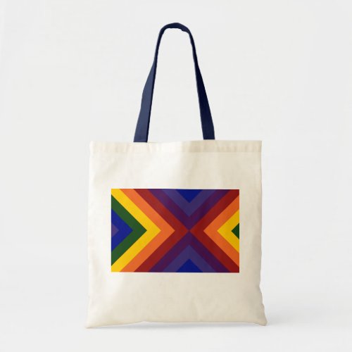 Rainbow Chevrons Tote Bag