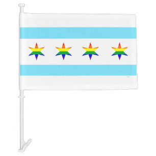Rainbow Chicago Pride Flag