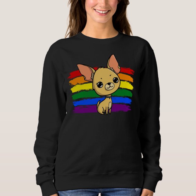 Rainbow Chihuahua Sweatshirt (Front)