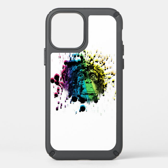 Rainbow Chimpanzee Speck iPhone Case (Front)