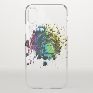 Rainbow Chimpanzee iPhone X Case