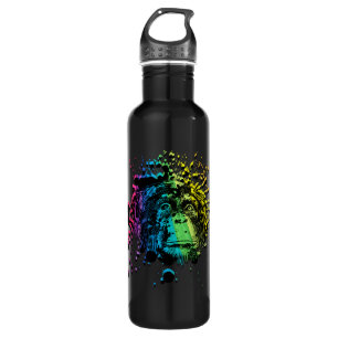 Rainbow Chimpanzee Water Bottle