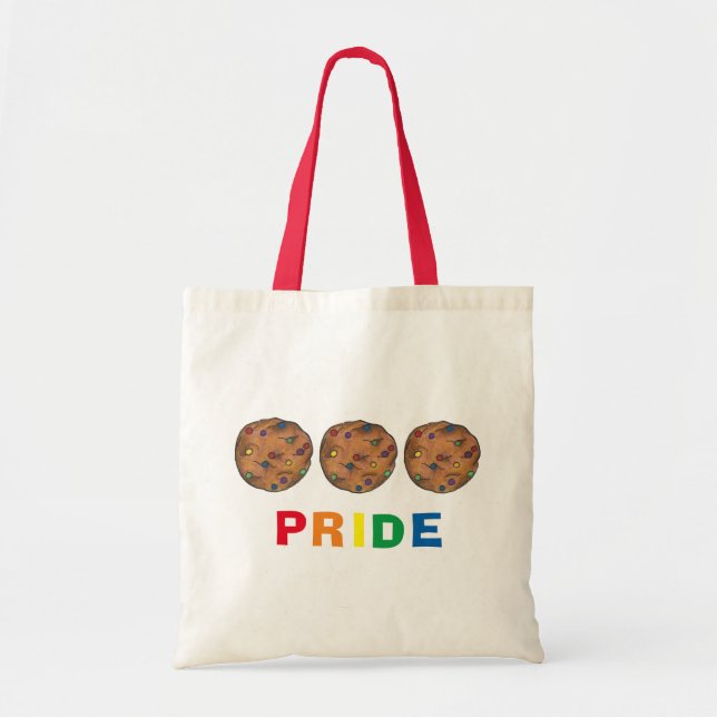 Rainbow Chip Cookie Pride Cookies Tote Bag (Front)