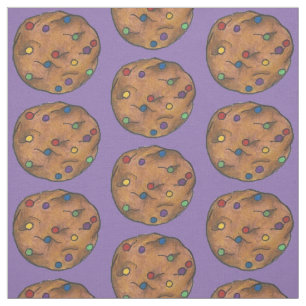 Rainbow Chocolate Chip Cookie Cookies Fabric
