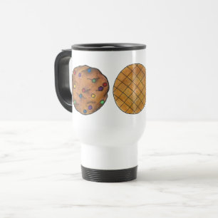 Rainbow Chocolate Chip Peanut Butter Cookies Food Travel Mug