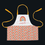 Rainbow Christmas colorful cute fun personalized Apron<br><div class="desc">Rainbow Christmas tree colorful cute fun personalized matching gift.</div>