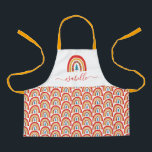 Rainbow Christmas colorful cute fun personalized Apron<br><div class="desc">Rainbow Christmas tree colorful cute fun personalized matching gift.</div>
