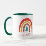 Rainbow Christmas colorful cute fun personalized Mug<br><div class="desc">Rainbow Christmas tree colorful cute fun personalized matching gift.</div>