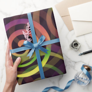 Rainbow Christmas Pattern Wrapping Paper
