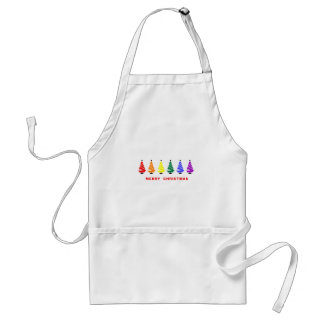 Rainbow Christmas Tree Adult Apron