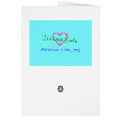 RAINBOW CHRISTMAS TREES GREETING CARD (Back)