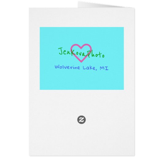 RAINBOW CHRISTMAS TREES GREETING CARD (Back)