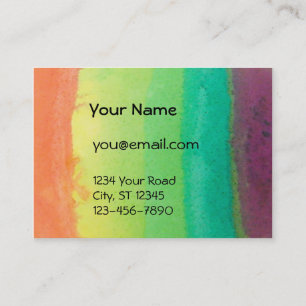 Rainbow Chubby Business Card