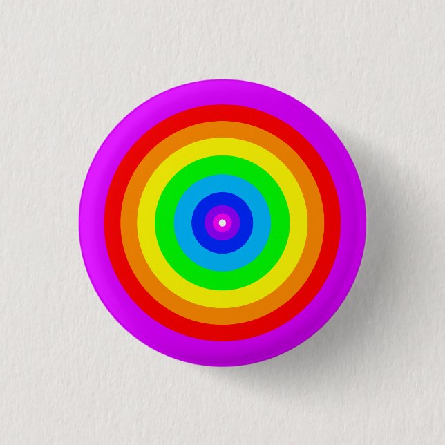 Rainbow Circle Design-40686 Button (Front)