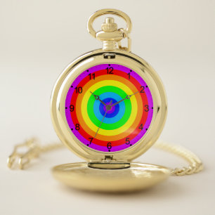 Rainbow Circle Design-40686 Pocket Watch