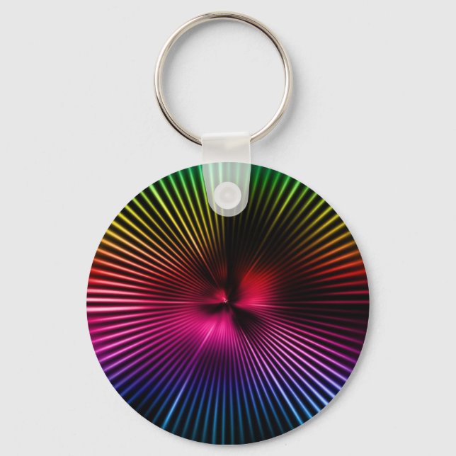 rainbow circle keychain (Front)