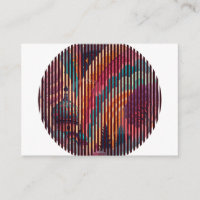 Rainbow Circle Striped Enclosure Card – Customize