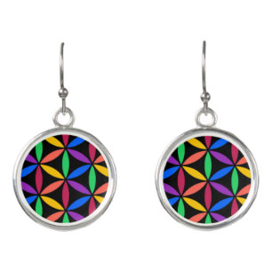 Rainbow circles earrings
