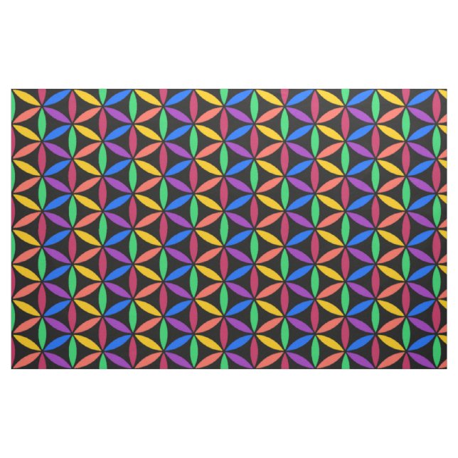 Rainbow circles fabric (Fat Quarter)