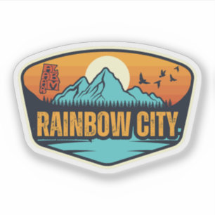 Rainbow City, Alabama Sticker