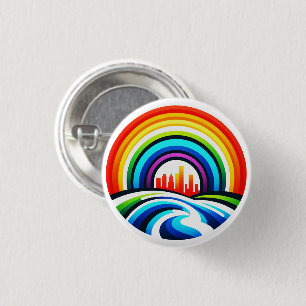 Rainbow City - Urban Hope & Diversity Button