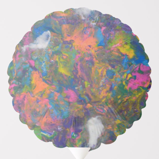Rainbow Clay Mesh Balloon (Front)