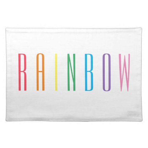 RAINBOW Cloth Placemat