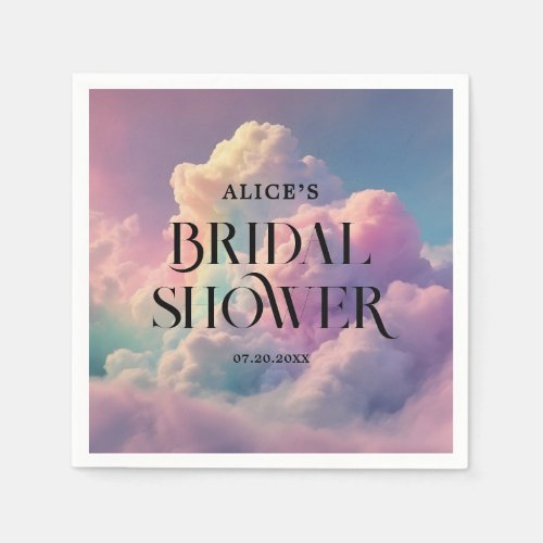 Rainbow Cloud 9 Bridal Shower Napkins