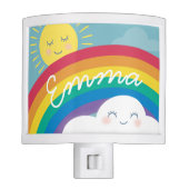 Rainbow Cloud and Sun Night Light (Front)