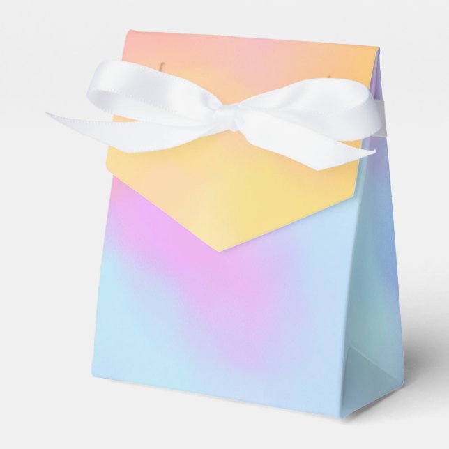 rainbow cloud favor boxes (Front Side)