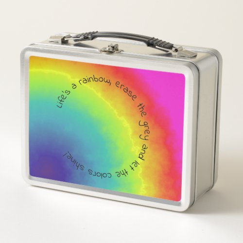 rainbow cloud _ metal lunchbox