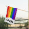 Rainbow Cloud Open Flag