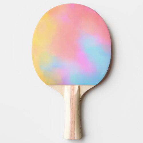 rainbow cloud ping pong paddle