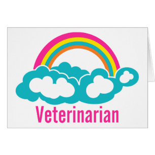 Rainbow Cloud Veterinarian Cards