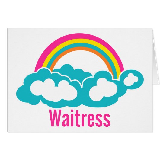 Rainbow Cloud Waitress (Front Horizontal)