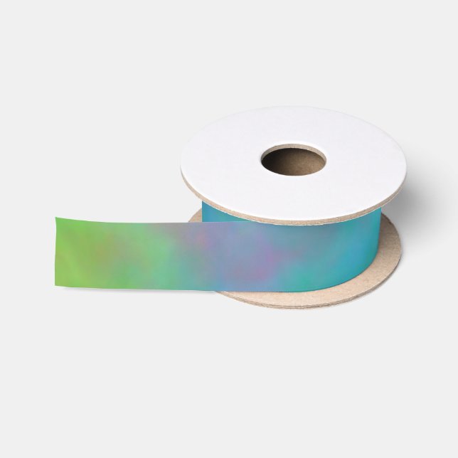 Rainbow Clouds Bath Satin Ribbon (Spool)