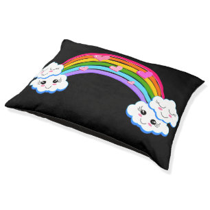 Rainbow Clouds Dog Bed