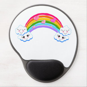 Rainbow Clouds Gel Mouse Pad