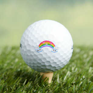 Rainbow Clouds Golf Balls