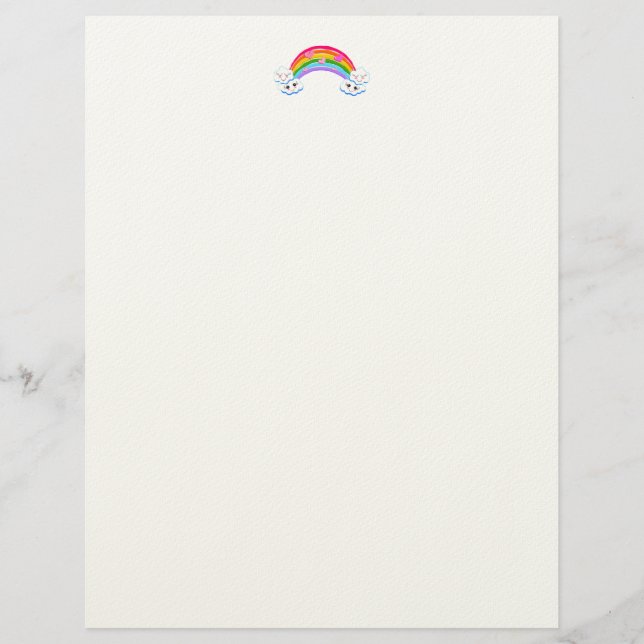 Rainbow Clouds Letterhead (Front)