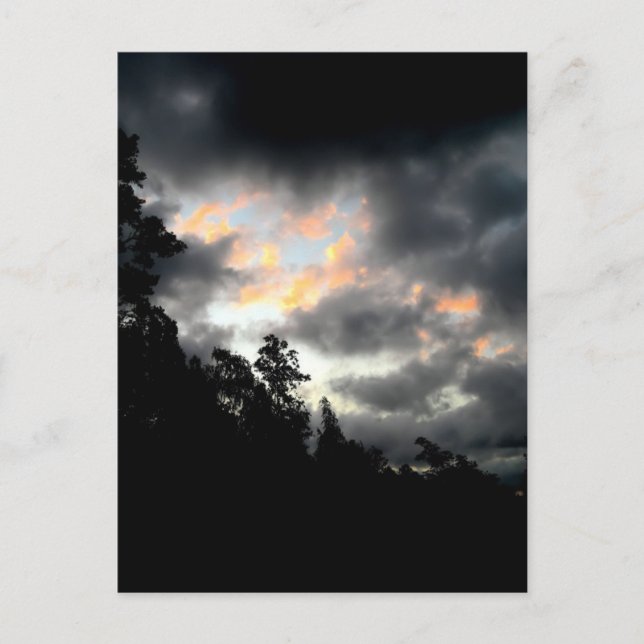 Rainbow clouds postcard (Front)