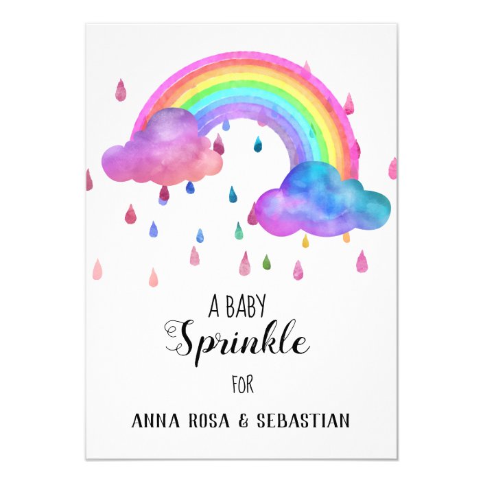 zazzle sprinkle invitations